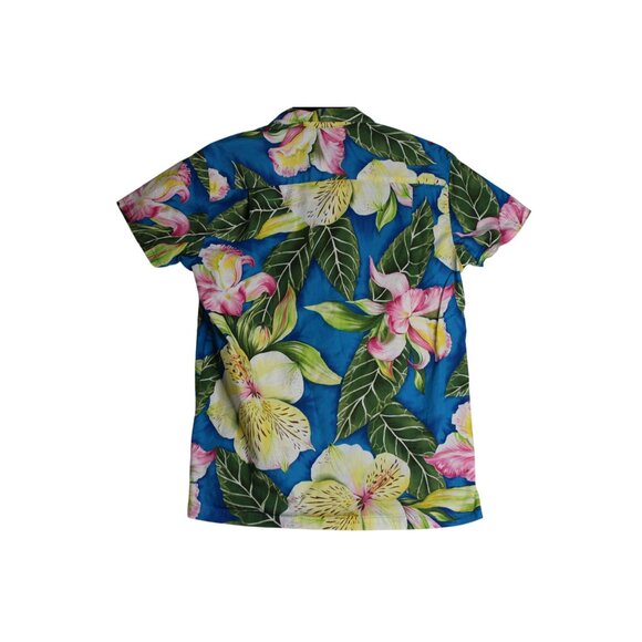 Vintage Ho Aloha Hawaiian Floral Short Sleeve Button Down Shirt Mens Small - Picture 3 of 4